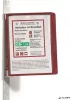 Bemutatótábla tartó, fali, mágneses, 5 db bemutatótáblával, DURABLE "VARIO® 5 MAGNET", piros