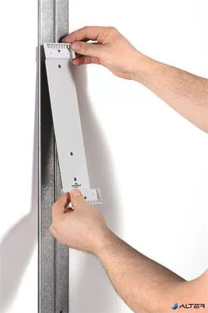 Bemutatótábla tartó, fali, mágneses, 10 db bemutatótáblával, DURABLE "VARIO® 10 MAGNET", fekete