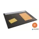 Könyökalátét, 650x500 mm, éves naptárral, DURABLE, fekete
