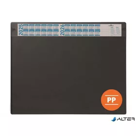   Könyökalátét, 650x480 mm, éves naptárral, DURABLE, fekete