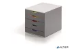 Irattároló, műanyag, 5 fiókos, DURABLE 'VARICOLOR® 5', szürke