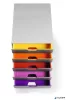 Irattároló, műanyag, 5 fiókos, DURABLE "VARICOLOR® 5", szürke