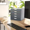 Irattároló, műanyag, 5 fiókos, DURABLE 'VARICOLOR® 5', szürke