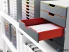 Irattároló, műanyag, 5 fiókos, DURABLE "VARICOLOR® 5", szürke