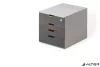 Irattároló, műanyag, 4 fiókos, 1 zárható fiókkal, DURABLE "VARICOLOR® SAFE"