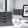 Irattároló, műanyag, 4 fiókos, 1 zárható fiókkal, DURABLE "VARICOLOR® SAFE"