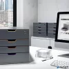Irattároló, műanyag, 4 fiókos, 1 zárható fiókkal, DURABLE "VARICOLOR® SAFE"