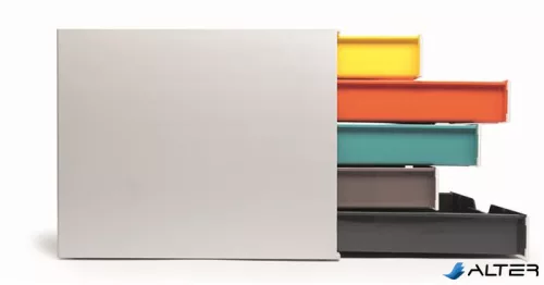 Irattároló, műanyag, 5 fiókos, DURABLE "VARICOLOR® 5", fehér