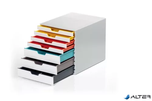 Irattároló, műanyag, 7 fiókos, DURABLE ' VARICOLOR® MIX 7', színes