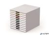 Irattároló, műanyag, 10 fiókos, DURABLE "VARICOLOR® 10", fehér