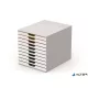 Irattároló, műanyag, 10 fiókos, DURABLE "VARICOLOR® 10", fehér