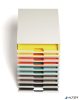 Irattároló, műanyag, 10 fiókos, DURABLE "VARICOLOR® 10", fehér