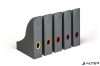 Iratpapucs készlet, műanyag, 73 mm, DURABLE "VARICOLOR®", vegyes