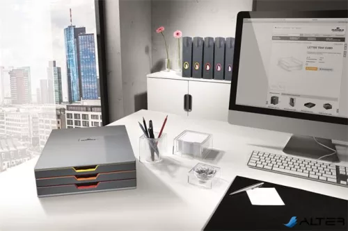 Iratpapucs készlet, műanyag, 73 mm, DURABLE "VARICOLOR®", vegyes