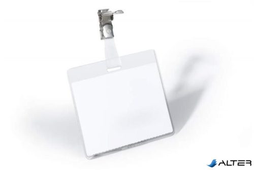 Névkitűző, csíptetővel, 60x90mm, DURABLE
