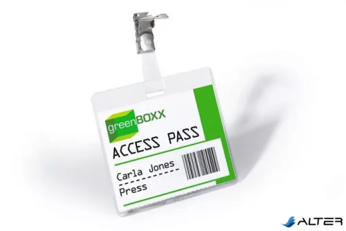 Névkitűző, csíptetővel, 60x90mm, DURABLE