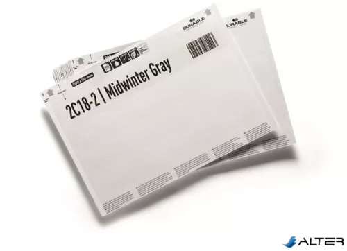 Betétlap, 200x27 mm, DURABLE, fehér