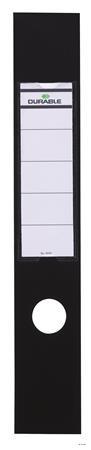 Gerinccímke, iratrendezőhöz, öntapadó, 60x390 mm, DURABLE "ORDOFIX®", fekete