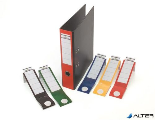 Gerinccímke, iratrendezőhöz, öntapadó, 60x390 mm, DURABLE "ORDOFIX®", piros