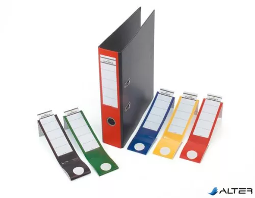 Gerinccímke, iratrendezőhöz, öntapadó, 60x390 mm, DURABLE "ORDOFIX®", sárga