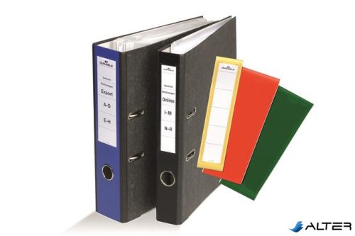 Gerinccímke, iratrendezőhöz, öntapadó, 60x390 mm, DURABLE "ORDOFIX®", kék