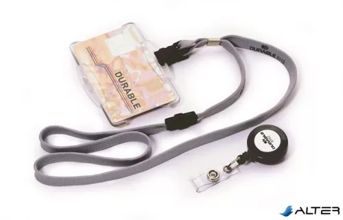 Nyakbaakasztó, klippel, DURABLE, szürke