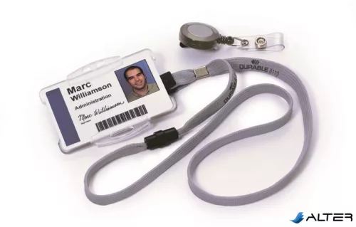 Nyakbaakasztó, klippel, DURABLE, szürke