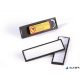 Névkitűző, 17x67 mm, mágneses, DURABLE "CLIP CARD", fekete