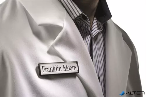 Névkitűző, 17x67 mm, mágneses, DURABLE 'CLIP CARD', fekete