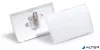 Névkitűző, csíptetővel és tűvel, PP, 54x90 mm, DURABLE "CLICK FOLD"