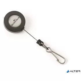 Azonosítókártya-tartó, kihúzható, karabineres, DURABLE