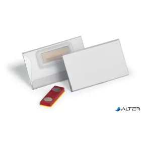   Névkitűző, mágnessel, elfordulásgátlóval, 75x40 mm, DURABLE