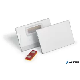   Névkitűző, mágnessel, elfordulásgátlóval, 90x54 mm, DURABLE