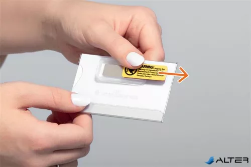 Névkitűző, mágnessel, elfordulásgátlóval, 90x54 mm, DURABLE