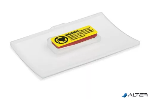 Névkitűző, mágnessel, elfordulásgátlóval, 75x40 mm, DURABLE 'CLICK FOLD'