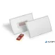 Névkitűző, mágnessel, elfordulásgátlóval, 90x54 mm, DURABLE "CLICK FOLD"