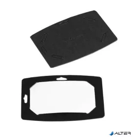   Névkitűző, 54x90 mm, újrafeldolgozott karton, DURABLE, fekete