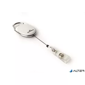   Azonosítókártya-tartó, kihúzható, patentos, DURABLE 'Style', fehér