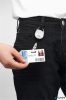 Azonosítókártya-tartó, kihúzható, patentos, DURABLE 'Style', fehér