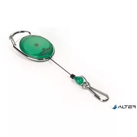   Azonosítókártya-tartó, kihúzható, karabineres, DURABLE 'STYLE, zöld