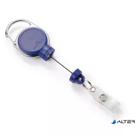   Azonosítókártya-tartó, kihúzható, patentos, DURABLE "Extra strong", sötétkék