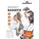 Névkitűző, textil, öntapadó, 40x75 mm, DURABLE "Badgefix", fehér