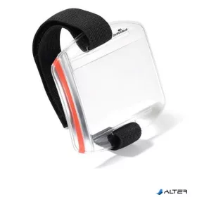   Azonosítókártya tartó, 1db kártyához, karra rögzíthető, DURABLE, áttetsző