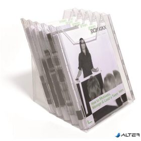   Prospektustartó, asztali és fali, álló, A4, DURABLE "COMBIBOXX® XL", áttetsző
