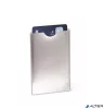 Bankkártyatartó, 1 db-os, RFID védelemmel, DURABLE, ezüst