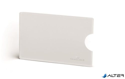 Bankkártyatartó, 1 db-os, RFID védelemmel, DURABLE, áttetsző