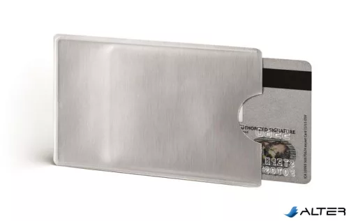 Bankkártyatartó, 1 db-os, RFID védelemmel, DURABLE, áttetsző