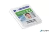 Azonosítókártya-tartó, biztonsági, zárt, 1 kártyához, DURABLE "Permanent", áttetsző