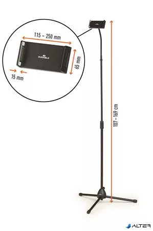 Tablet tartó állvány, padló, DURABLE 'TWIST FLOOR'