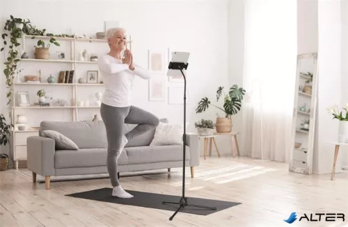 Tablet tartó állvány, padló, DURABLE 'TWIST FLOOR'